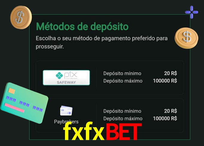 O cassino fxfxbet oferece uma grande variedade de métodos de pagamento